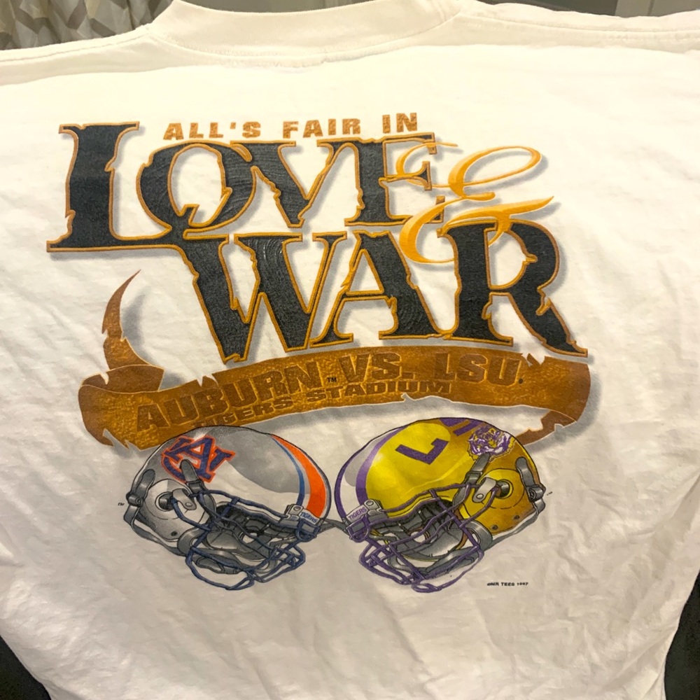 Vintage 1997 LSU football Vs Auburn T-shirt